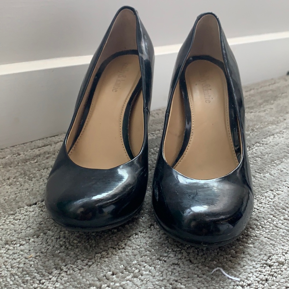 Black kelly and katie 8 1/2 high heels